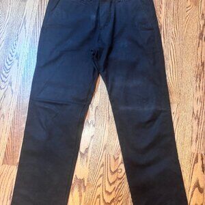Gap Casual Chino Pants 36x30 Black Slim Fit (Cotton)